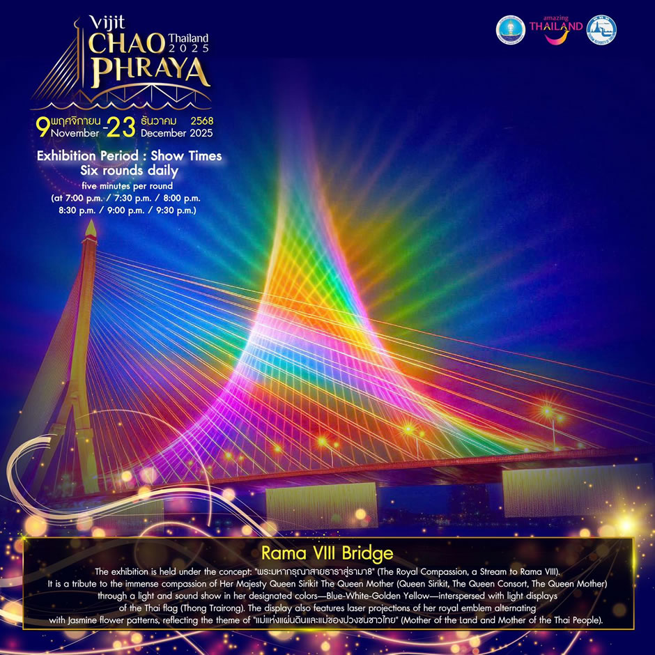 Rama VIII Bridge – The northern gateway of light