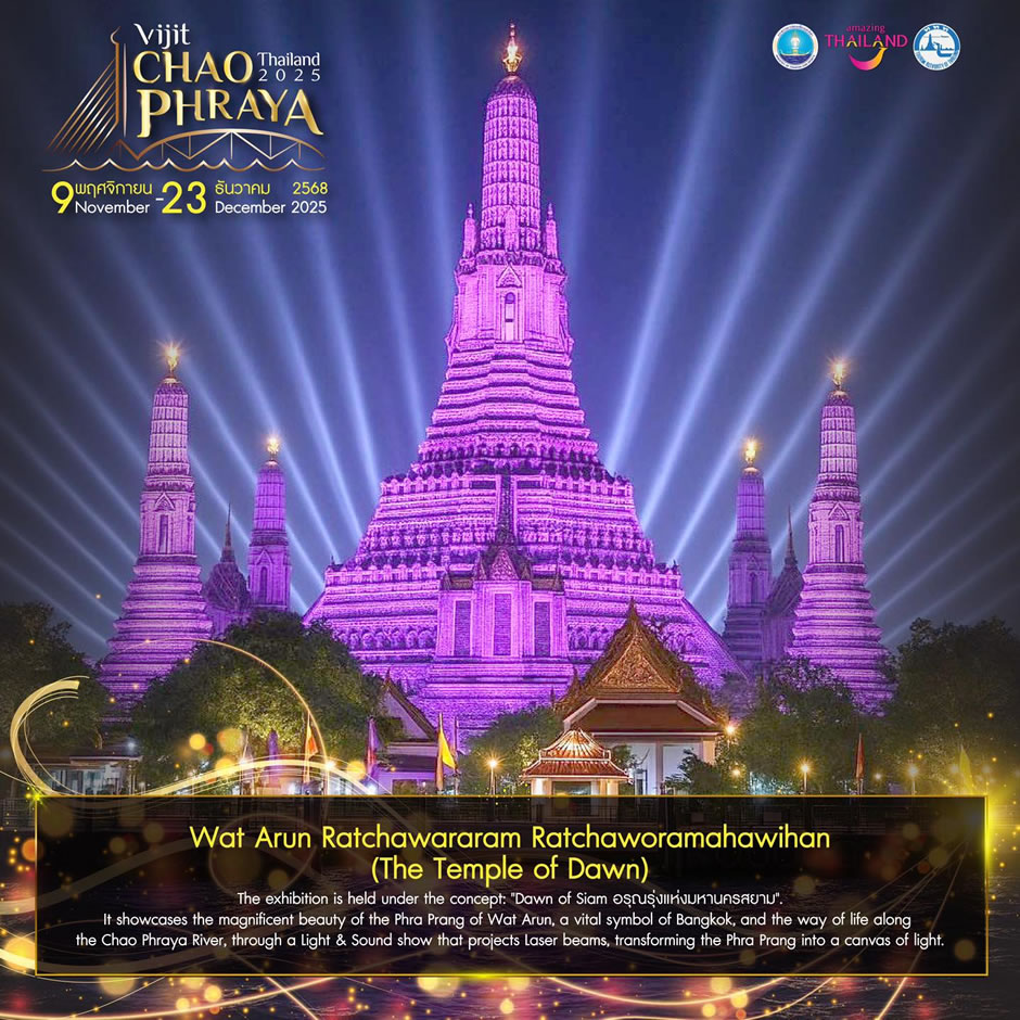 Wat Arun Ratchawararam – The Temple of Dawn glowing